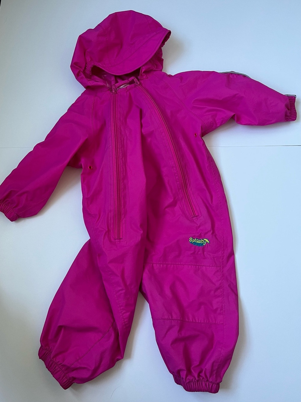 Vintage hot pink Splash baby coveralls